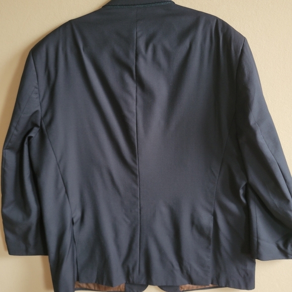 Baroni 100% Wool Super 150s Navy Blazer Size 50R - Picture 8 of 14